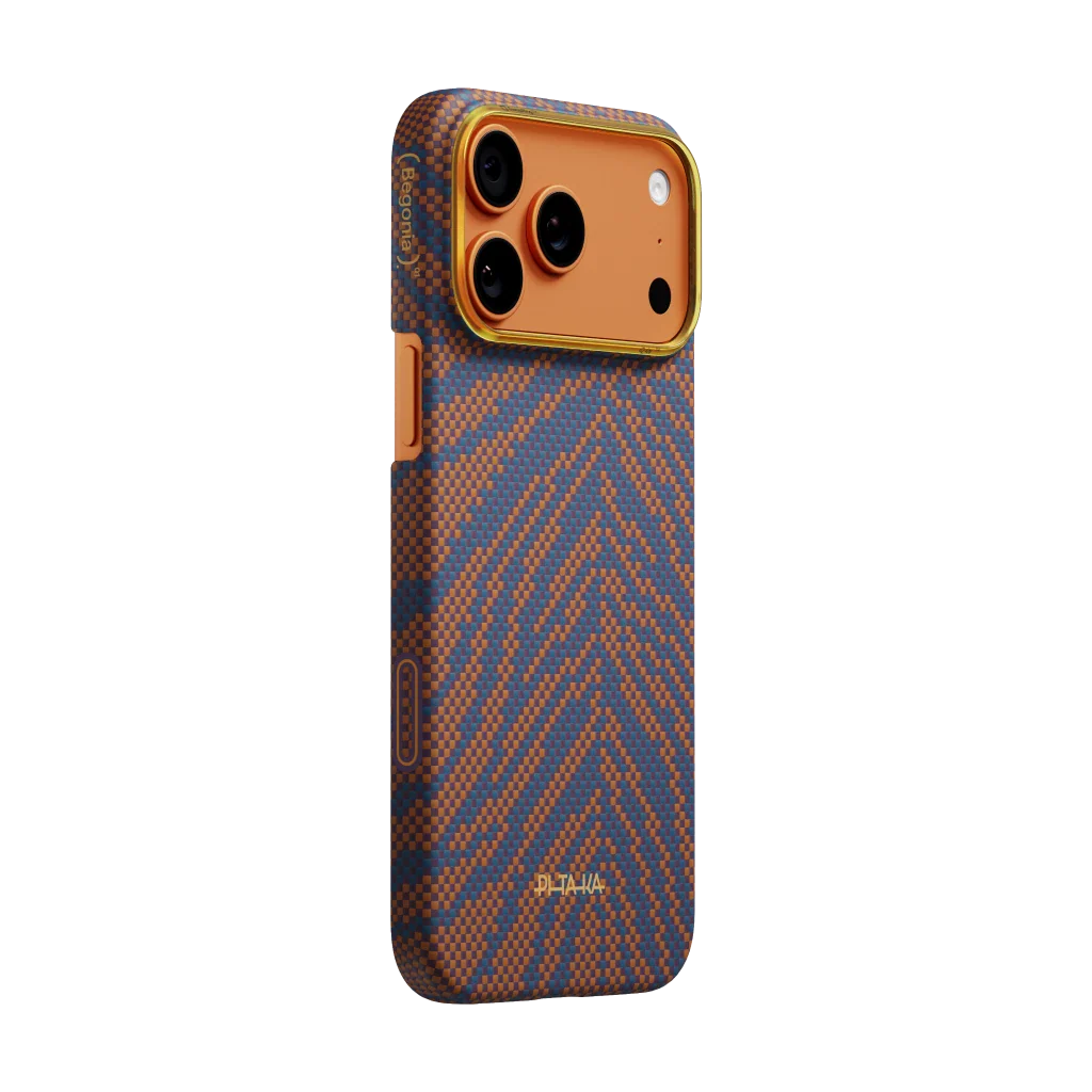 iPhone 17 Pro Max+iPhone 17 Pro,Burning Orange (PitaTap™),Edge Case